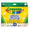 Маркери 12 цв. коничен връх измиваеми Crayola бр 1