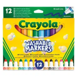 Маркери 12 цв. коничен връх измиваеми Crayola бр 1