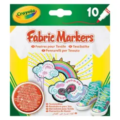 Маркери текстилни 10 цвята Crayola бр 1