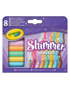 Alternative view of Флумастери глитерни 8 цвята Shimmer, Crayola