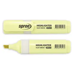 Текстмаркер пастелен жълт Flexy Brush Spree бр 1