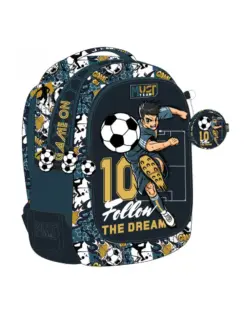 Alternative view of Раница с 3 ципа Football, 43x32x18, Must