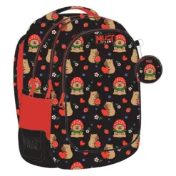 Раница с 3 ципа Capybara 43x32x18 Must бр 1