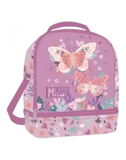 Alternative view of Чанта за обяд Isothermal Butterflies Lilac, 22х16х28, Must