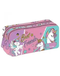 Alternative view of Несесер с два ципа Unicorn, 21x6x9, Must