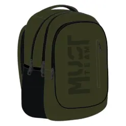 Раница с 3 ципа Khaki 43x32x18 Must бр 1