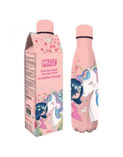 Alternative view от Бутилка за вода метална Vacuum 500 мл, Cute Unicorn, Must