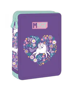 Alternative view of Несесер зареден двоен Purple Unicorn, 15x5x21, Must