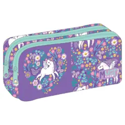 Несесер с два ципа Purple Unicorn 21x6x9 Must бр 1