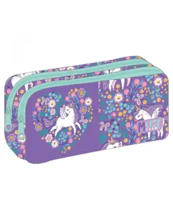 Alternative view от Несесер с два ципа Purple Unicorn, 21x6x9, Must