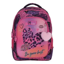 Раница с 3 ципа Heart Print 43x32x18 Must бр 1