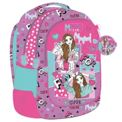 Раница с 3 ципа Besties 43x32x18 Must бр 1