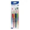 Четки Soft grip 4 бр. кръгли - 2 6 10 плоска - 12 блистер SpreeArt бр 1