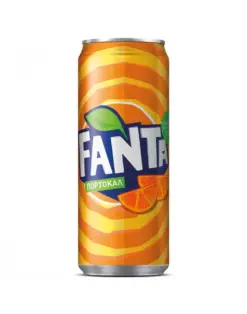 Alternative view от Напитка Fanta портокал 0.33 л, кенче, Coca Cola