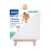 Платно 10x10 см грундирано на мини статив 8х15 см SpreeArt бр 1
