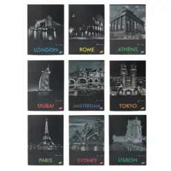 Тетрадка A4 мат/UV Cities by night 60+2 л.ред 70 г/м2 Elisa бр 1