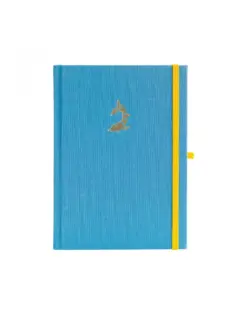 Alternative view of Бележник с точки A5, 80 л, 150 г/м2 The Koi, син лен, Blopo