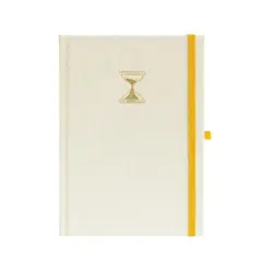 Бележник с точки A5 80 л 150 г/м2 The Hourglass бял лен Blopo бр 1