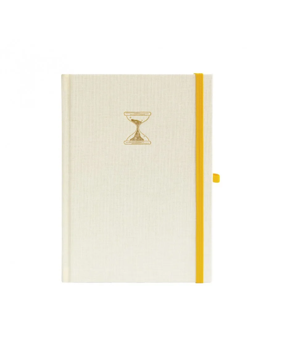 Бележник с точки A5, 80 л, 150 г/м2 The Hourglass, бял лен, Blopo - Image 2