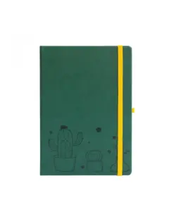 Alternative view of Бележник с точки A5, 96 л, 120 г/м2, изк. кожа Prickly Pages, Blopo