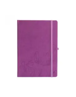 Alternative view of Бележник с точки A5, 96 л, 120 г/м2, изк. кожа Blossom Book, Blopo, каш 25