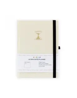 Alternative view of Полудатиран планер A5, 80 л, 150 г/м2 The Hourglass, бял лен, Blopo, каш 14