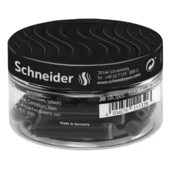 Патронче за писалка черно бурканче 30 броя Schneider бр 1