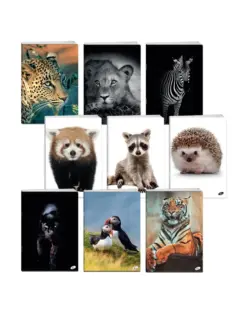 Alternative view of Тетрадка A5 UV Animals, 60+2 л.ред, 70 г/м2, Elisa