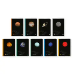 Тетрадка A5 мат/UV Planets 60+2 л.ред 70 г/м2 Elisa бр 1