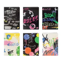 Тетрадка A5 UV Grafiti 60+2 л.ред 70 г/м2 Elisa бр 1