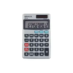 Калкулатор 12 разр. 119x70x9 M112 сребърен tax Maul бр 1