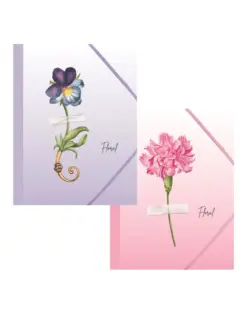 Alternative view of Папка с ластик, А4, PP, Floral, Spree, каш 180