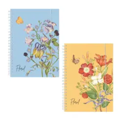Тетрадка A5 PPL Floral мека спир. 80 л.ред 80 г/м2 ivory Spree бр 1