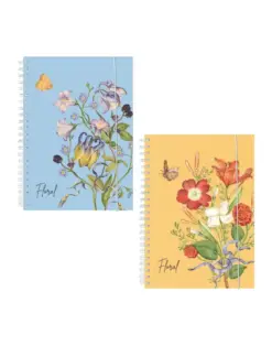 Alternative view of Тетрадка A5 PPL Floral мека спир., 80 л.ред, 80 г/м2 ivory, Spree, каш 80
