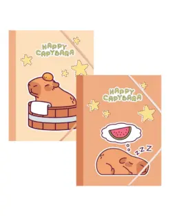 Alternative view of Папка с ластик, А4, PP, Capybara, Spree, каш 180