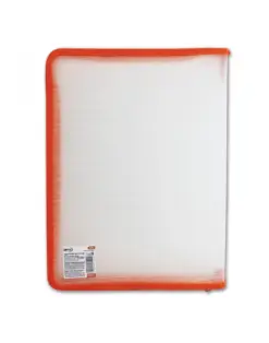 Alternative view of Папка с шит цип оранж A4+, 25х33х3 см, мат PP, Spree, каш 144