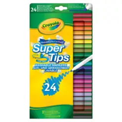 Флумастери 24 цв. коничен връх измиваеми Crayola бр 1