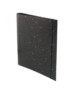 Alternative view от Класьор 2 ринга объл гръб А4, 40 мм с ластик, Gold stars, Spree