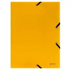 Папка с ластик PP жълта A4 400 µ Spree бр 1