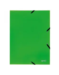 Alternative view of Папка с ластик PP, св. зелена, A4, 400 µ, Spree, каш 96