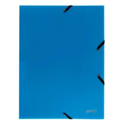 Папка с ластик PP св. синя A4 400 µ Spree бр 1