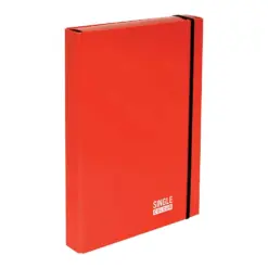 Кутия с ластик Single Colour 230х315х40 мм червена картон Spree бр 1