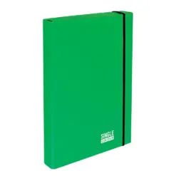 Кутия с ластик Single Colour 230х315х40 мм зелена картон Spree бр 1