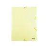 Папка с ластик PP Pastel жълта A4 400 µ Spree бр 1