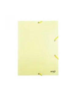 Alternative view of Папка с ластик PP, Pastel жълта, A4, 400 µ, Spree, каш 96