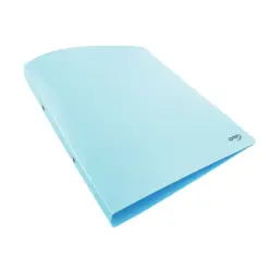 Папка с 2 ринга PP 35 мм Pastel синя A4 700 µ Spree бр 1