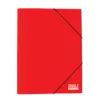 Папка с ластик Single Colour 260х340 мм червена картон Spree бр 1