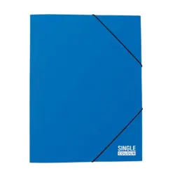 Папка с ластик Single Colour 260х340 мм синя картон Spree бр 1