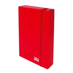 Кутия с ластик Single Colour 260х335х70 мм червена картон Spree бр 1
