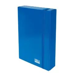 Кутия с ластик Single Colour 260х335х70 мм синя картон Spree бр 1